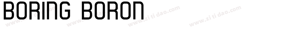 Boring Boron字体转换